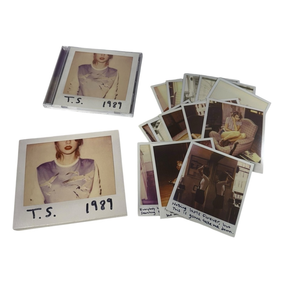 Taylor Swift - T.S. 1989 (CD, 2014) w/Polaroids #1 - #13 & Slipcover -